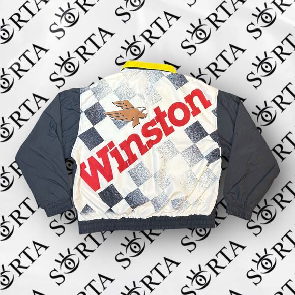 VTG 1990s NASCAR Winston Racing Lightwear Windbreaker Jacket - Picture 1 of 15